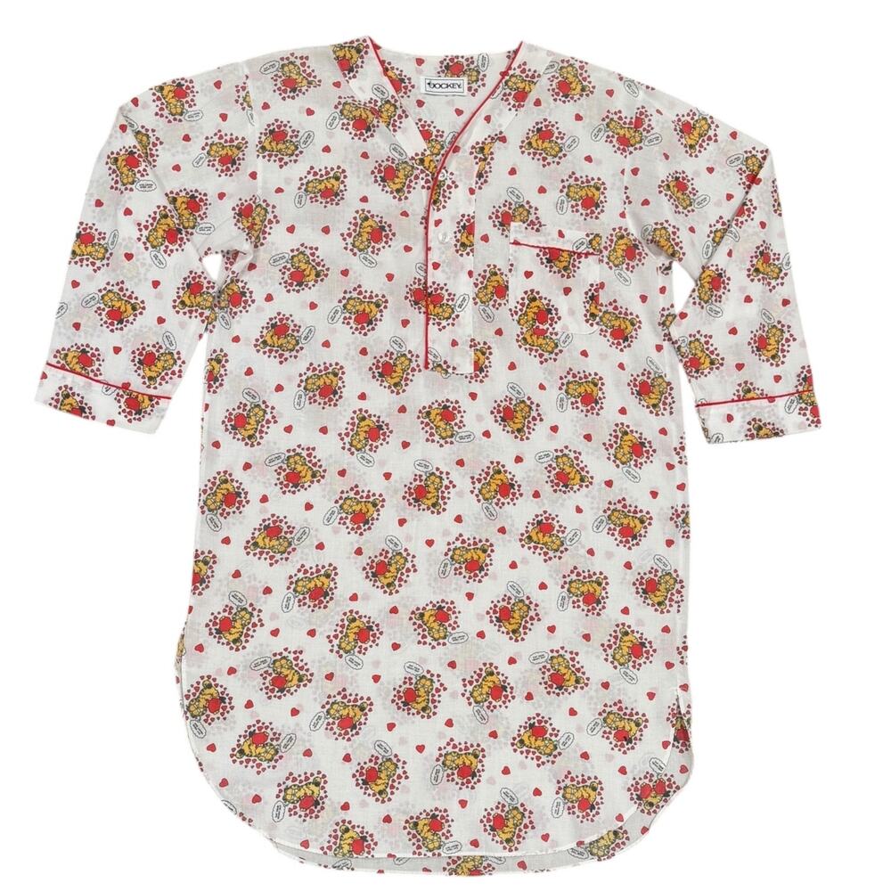 Vintage Jockey Garfield “Eat Your Heart Out” Cotton Nightgown
